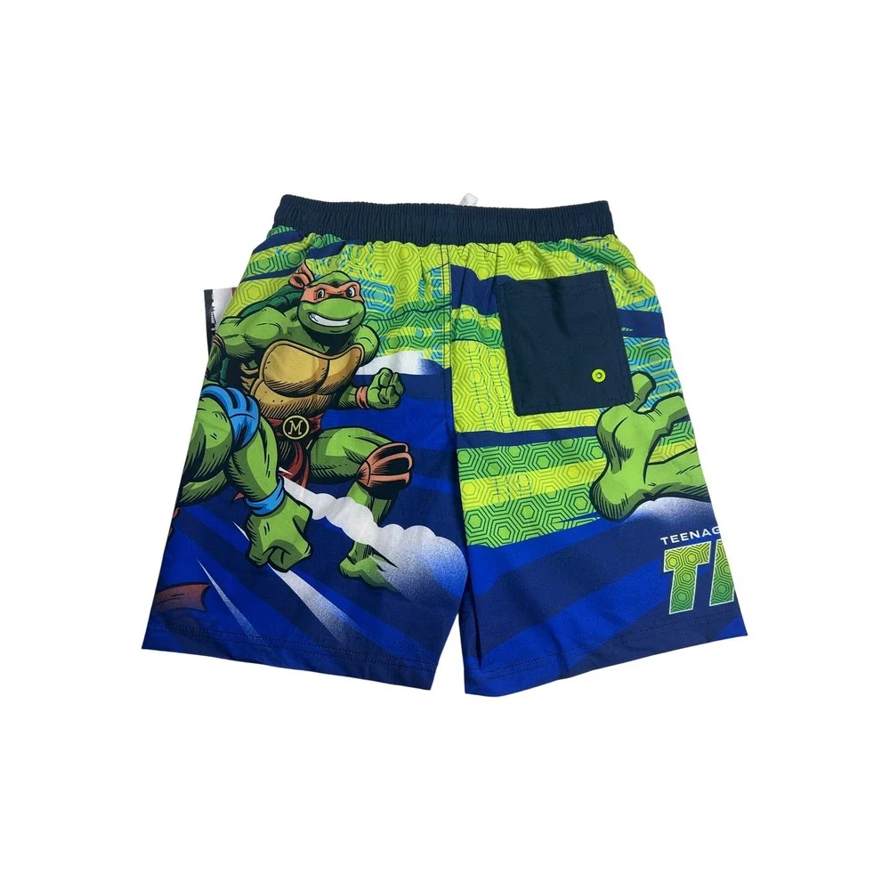 Nickelodeon Teenage Mutant Ninja Turtles Swim Trunks‎ Shorts Boy's L 10/12 NEW